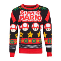 Super Mario Knitted Christmas Jumper - Super Mario...