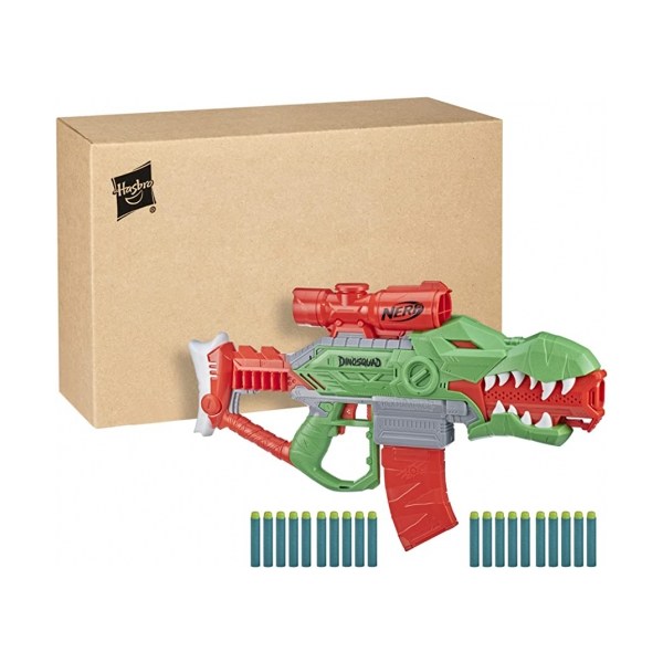 Hasbro - Nerf Dinosquad Rex-Rampage Motorized Blaster Eco Package