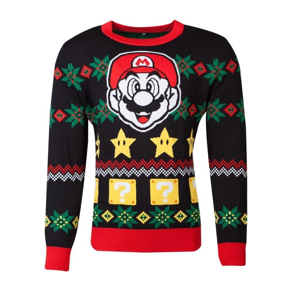 SUPER MARIO - Mario - Knitted Merry Christmas Sweater - Super Mario KW866841NTN - (Sweaters / Jumper)