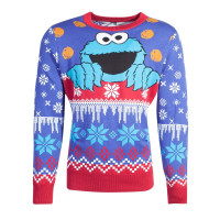 COOKIE MONSTER - Knitted Merry Christmas Sweater...