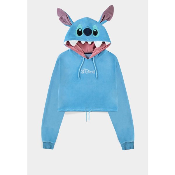 Lilo & Stitch Cropped Hooded Sweater Stitch  Size XXL