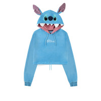 Lilo & Stitch - Stitch - Womens Novelty Cropped Hoodie