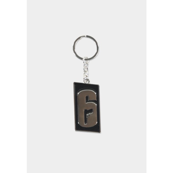 6-Siege - Metal Logo Keychain