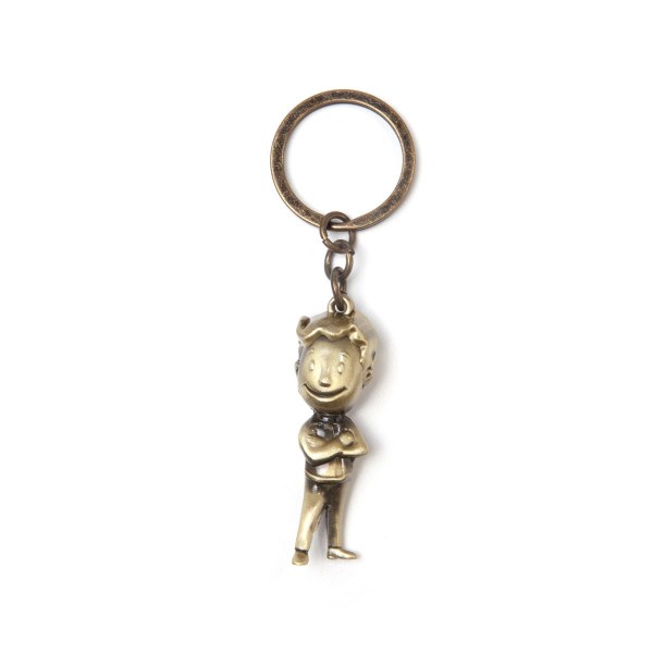 Fallout - Golden Vault Boy 3D Metal Keychain