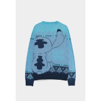 Lilo & Stitch Sweatshirt Christmas Jumper Stitch Blue  Größe M