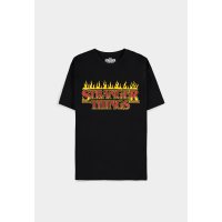 Stranger Things - Fire Logo - Mens Short Sleeved T-shirt - Stranger things TS034153STT - (T-shirts and Tops / Short Sleeved T-shirts)