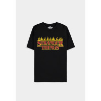 Stranger Things - Fire Logo - Mens Short Sleeved T-shirt