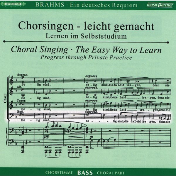 Various: Chorsingen leicht gemacht - Johannes Brahms: Ein Deutsches Requiem op.45 (Bass)