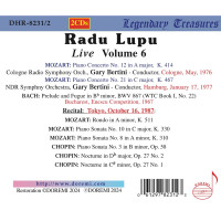 Various: Radu Lupu - Live Vol.6