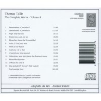 Thomas Tallis (1505-1585): Complete Works Vol.8