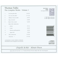 Thomas Tallis (1505-1585): Complete Works Vol.1