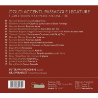 Various: Peter van Heyghen & Kris Verhelst - Dolci Accenti, Passaggi E Legature