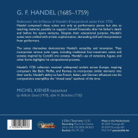 Georg Friedrich Händel (1685-1759): Cembalosuiten (1720) Nr.1-8 (HWV 426-433)