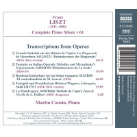 Franz Liszt (1811-1886): Klavierwerke Vol. 61 - Transcriptions from Operas