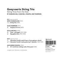 Various: Goeyvaerts String Trio - String Trios fom the East