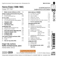 Hanns Eisler (1898-1962): Lieder Vol.4