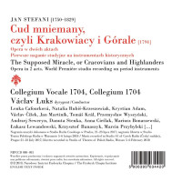 Jan Stefani (1746-1829): The Supposed Miracle, or Cracovians and Highlanders (Oper in 2 Akten)