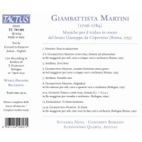 Giovanni Battista Martini (1706-1784): Geistliche Werke...