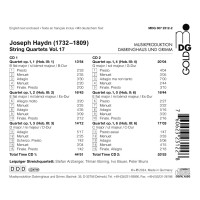 Joseph Haydn (1732-1809): Streichquartette Vol.17