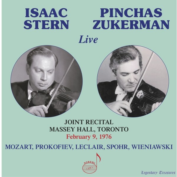 Various: Isaac Stern & Pinchas Zukerman - Live Joint Recital, Massey Hall Toronto 1976