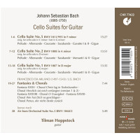 Johann Sebastian Bach (1685-1750): Cellosuiten BWV 1007,1008,1011 für Gitarre