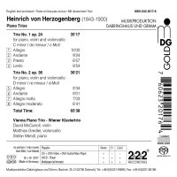 Heinrich von Herzogenberg (1843-1900): Klaviertrios Nr.1 & 2 (op.24 & 36)