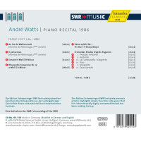 Various: Andre Watts - Piano Recital 1986 (Schwetzinger Festspiele)