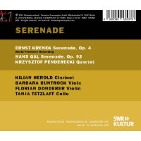 Ernst Krenek (1900-1991): Serenade op.4 für...