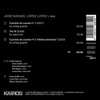 Jose Manuel Lopez Lopez: Streichquartette Nr.1 & 2