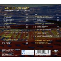 Paul Hindemith (1895-1963): Sämtliche Werke für Cello & Klavier