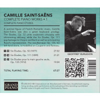 Camille Saint-Saens (1835-1921): Sämtliche Klavierwerke Vol.1