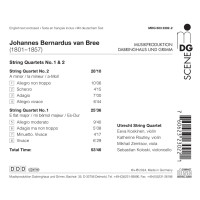 Johannes Bernardus van Bree (1801-1857): Streichquartette Nr.1 & 2