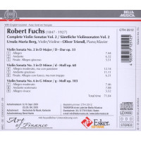 Robert Fuchs (1847-1927): Sämtliche Violinsonaten Vol.2