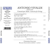 Antonio Vivaldi (1678-1741): Concerti für Streicher RV 124,154,302,367,522,578