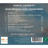 Chris Jarrett: 6 Hölderlin Lieder für Bariton & Klavier