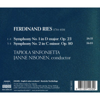 Ferdinand Ries (1784-1838): Symphonien Nr.1 & 2