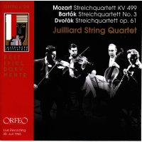 Various: Juilliard String Quartet - Mozart / Bartok / Dvorak