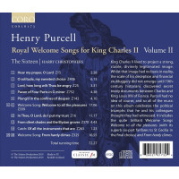 Henry Purcell (1659-1695): Royal Welcome Songs for King Charles II Vol.2