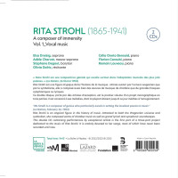 Rita Strohl (1865-1944): Liederzyklen