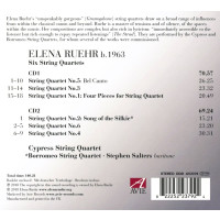 Elena Ruehr: Streichquartette Nr.1-6