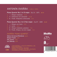 Antonin Dvorak (1841-1904): Klavierquartette Nr.1 & 2 (opp.23 & 87)