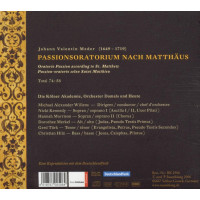 Johann Valentin Meder (1649-1719): Matthäus-Passion