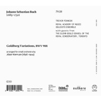 Johann Sebastian Bach (1685-1750): Goldberg-Variationen BWV 988 für Kammerorchester