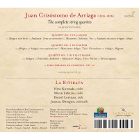 Juan Arriaga (1806-1826): Streichquartette Nr.1-3