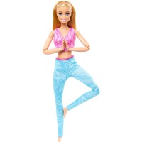 Barbie Made to Move mit pinken Sportoberteil und blauer...