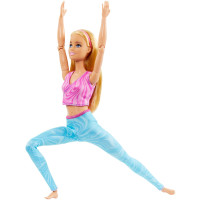 Barbie Made to Move mit pinken Sportoberteil und blauer Yogahose