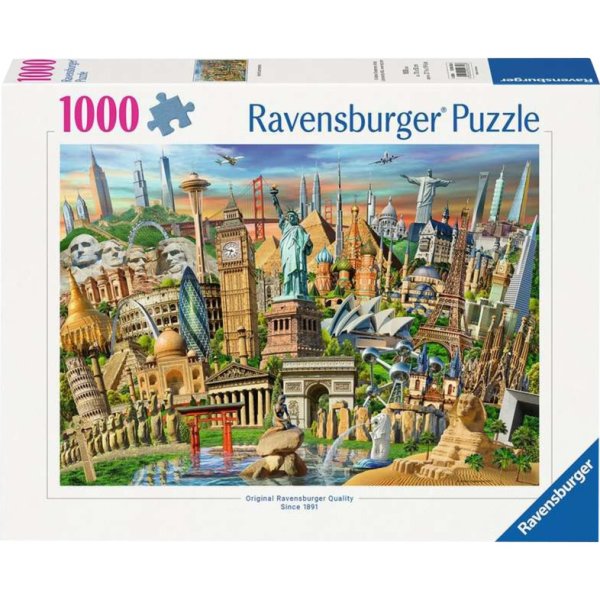 Puzzle Sehenswürdigkeiten weltweit (1000 Teile)