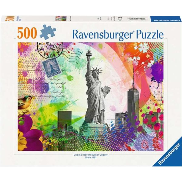 Puzzle Postkarte aus New York (500 Teile)