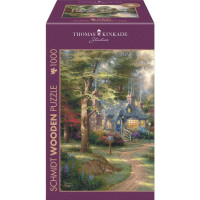 Holzpuzzle Thomas Kinkade Studios: Dorf am See (1000 Teile)