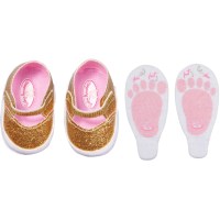 Baby Annabell® Schuhe Gold + Einlegesohlen